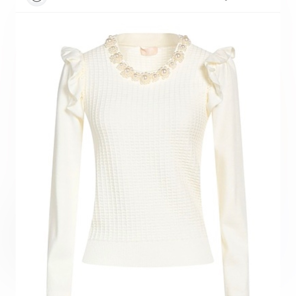 💝💝💝LIU •JO off white sweater size European L (M US)💝💝💝